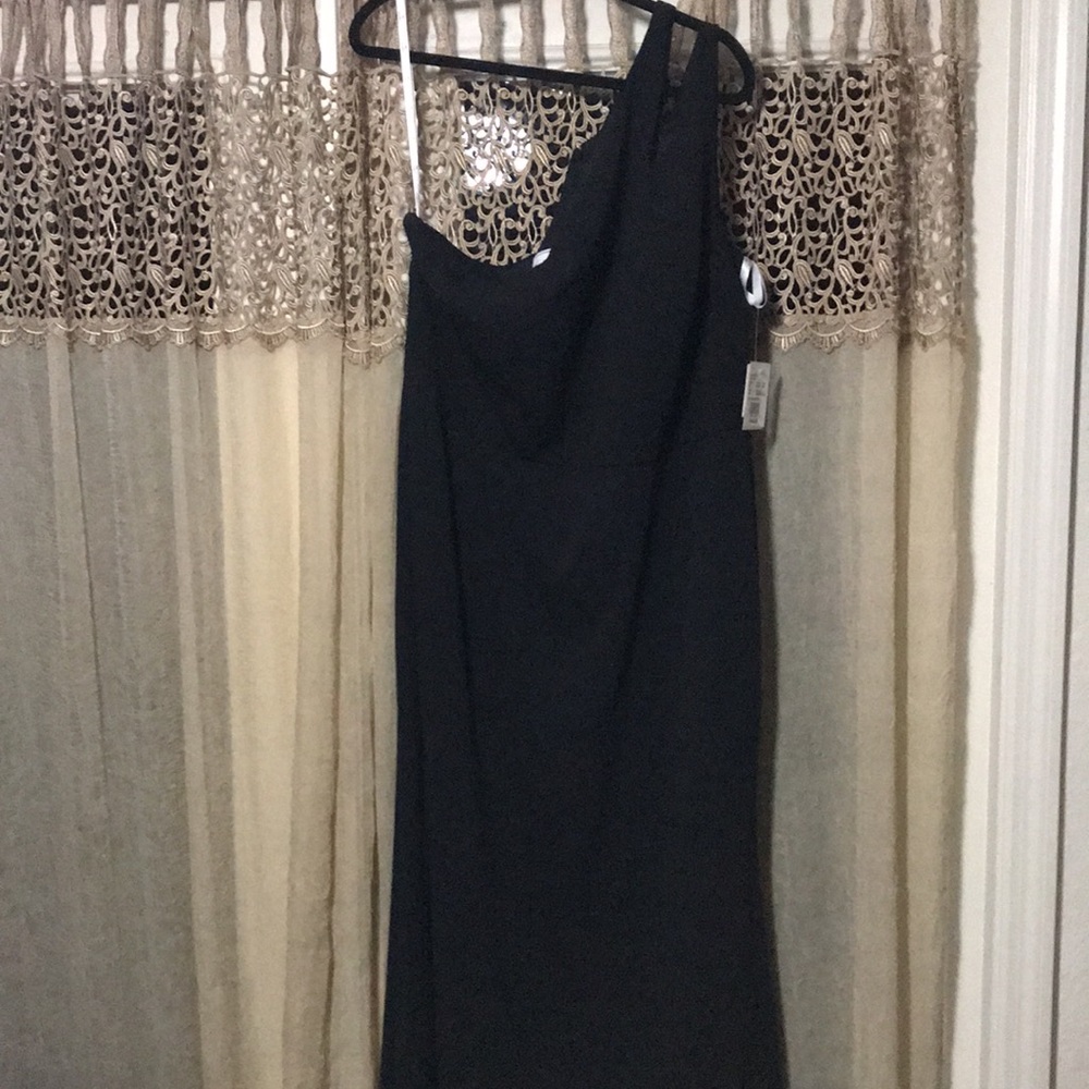 🐞DB Studio Plus One-Shoulder Long Dress